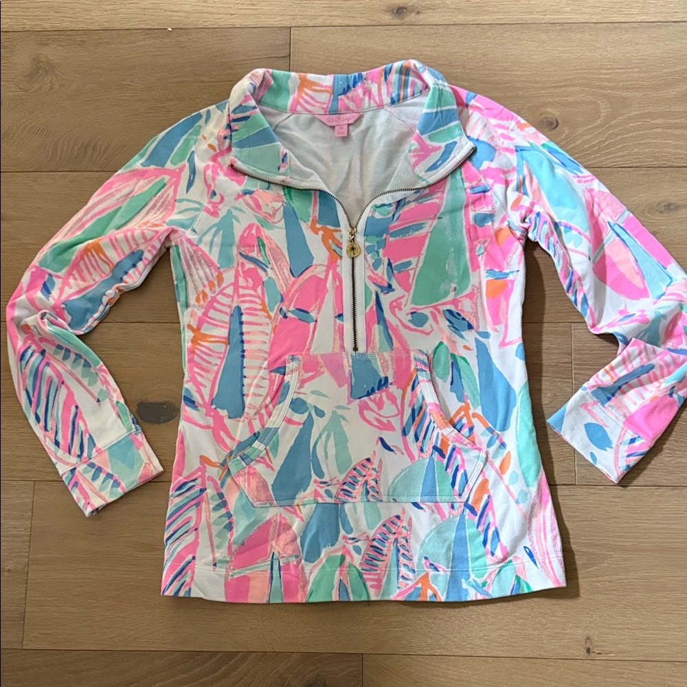 Lilly Pulitzer Pink and Blue Patterned Top